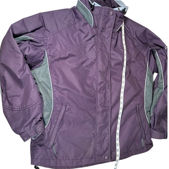 Columbia Sportswear Women’s XL Purple Nylon Jacket | Full Zip & Snap Winter Fall - Picture 7 of 13
